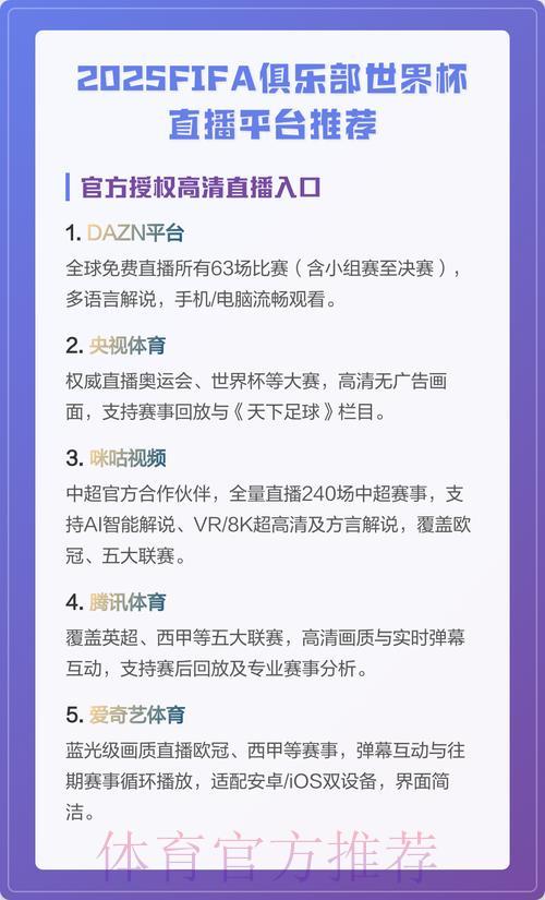 世界杯赛事直播平台精选推荐 世界杯赛事直播平台精选推荐
